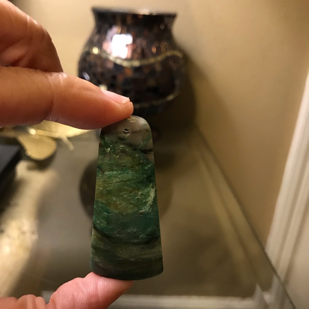 New African Jade & Quartz 2.5” long - Picture 2 of 2